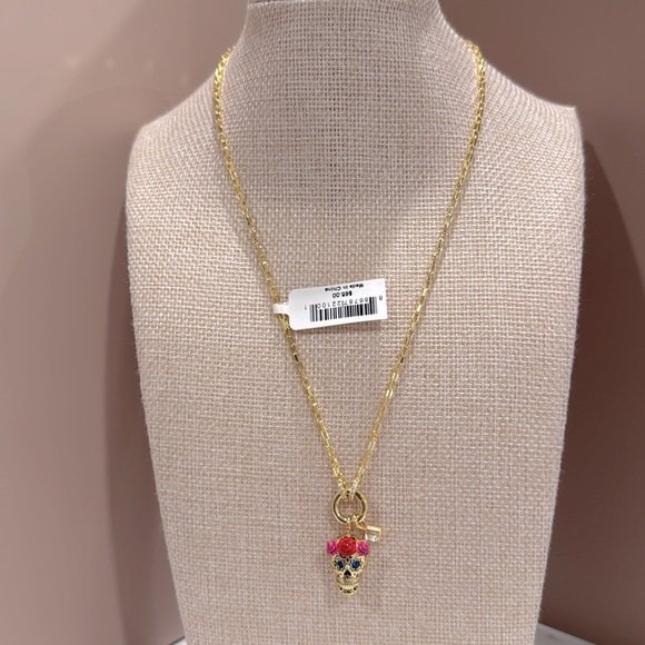 Alex and Ani Calavera Sugar Skull Gold Necklace - Picture 6 of 10